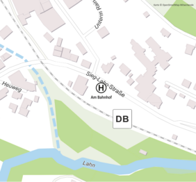 Neue Haltestelle "Am Bahnhof" in Feudingen
